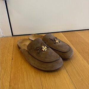 Tory Burch Tan Charm Mules